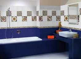 Керамическая плитка синего цвета